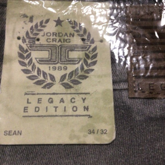 Jordan Craig Legacy Jeans Light Grey Mens 34W 32L NEW Hamilton Pure Denim - Picture 10 of 12